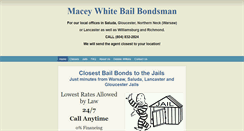 Desktop Screenshot of maceywhitebailbondsman.com